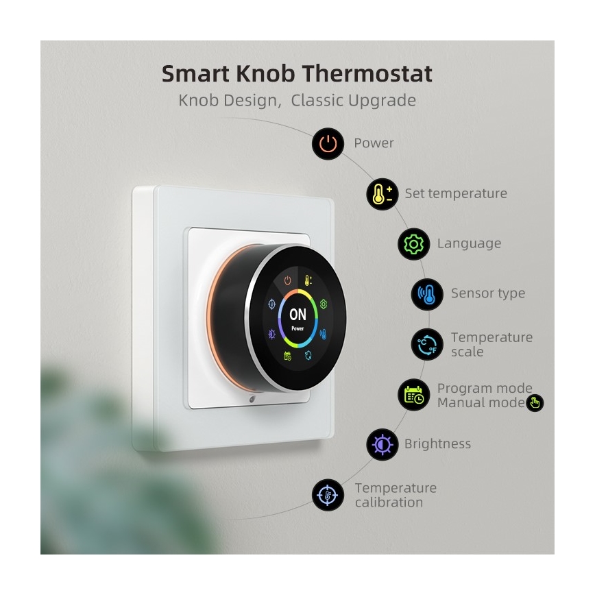 Immax NEO 07534L - Termostat pro podlahové topení SMART 230V/3A Wi-Fi Tuya