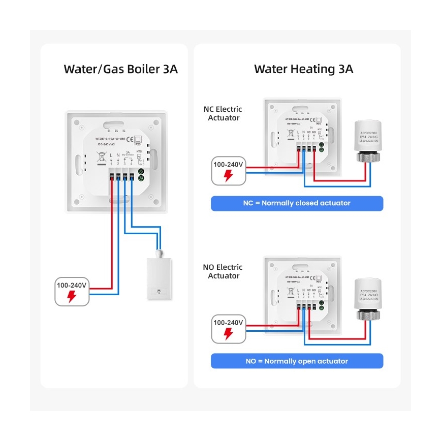 Immax NEO 07534L - Termostat pro podlahové topení SMART 230V/3A Wi-Fi Tuya