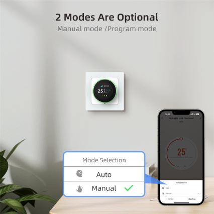 Immax NEO 07535L - Termostat pro elektrické podlahové topení SMART 230V/16A Wi-Fi Tuya