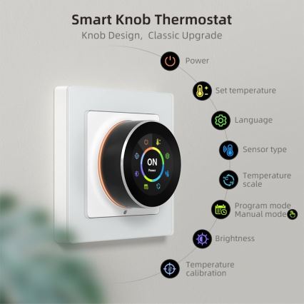 Immax NEO 07535L - Termostat pro elektrické podlahové topení SMART 230V/16A Wi-Fi Tuya