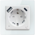 Immax NEO 07544L - Chytrá zásuvka E 16A/230V + 1xUSB-A+1xUSB C PD 20W Wi-Fi