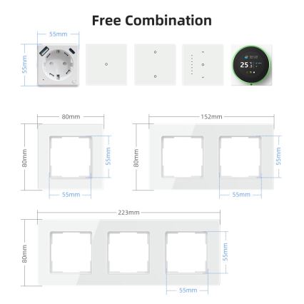 Immax NEO 07552L - Chytrá zásuvka F 16A/230V + 1xUSB-A+1xUSB C PD 20W