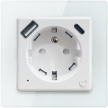Immax NEO 07553L - Chytrá zásuvka E 16A/230V + 1xUSB-A+1xUSB C PD 20W
