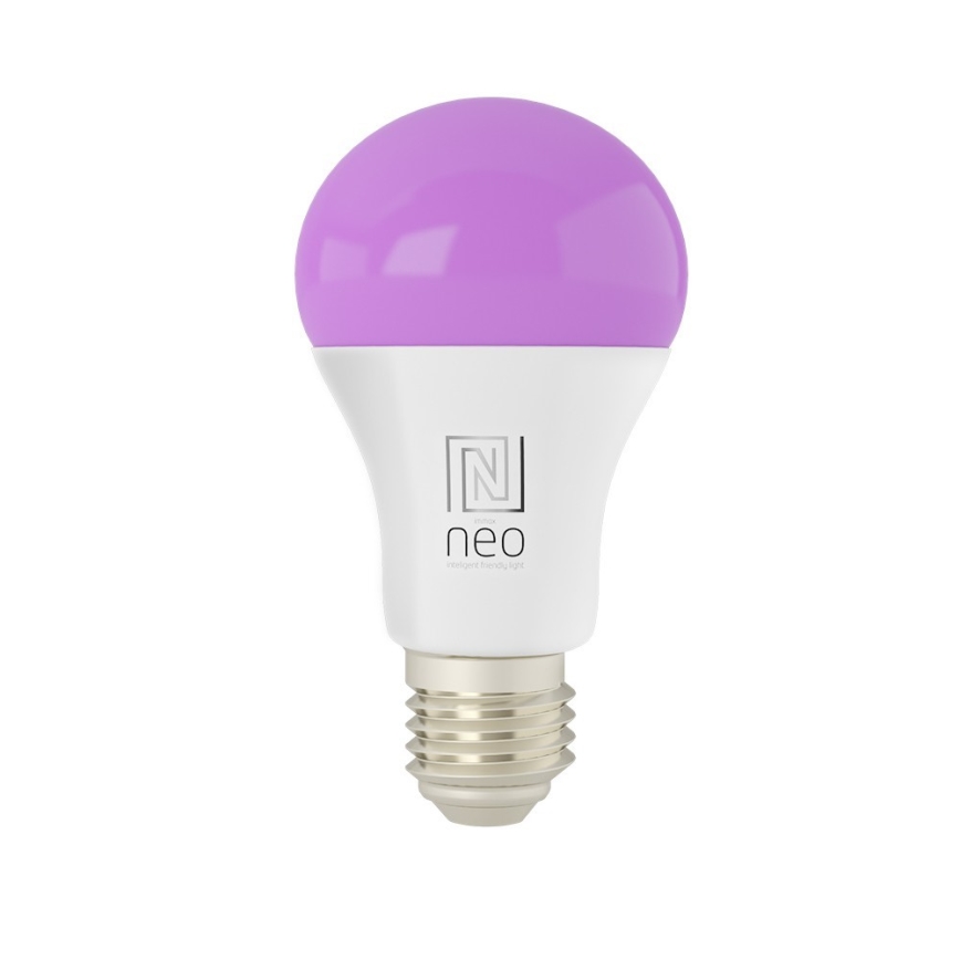 Immax NEO 07712L - LED RGB+CCT Stmívatelná žárovka NEO LITE Smart E27/9W/230V Wi-Fi Tuya 2200 - 6500K