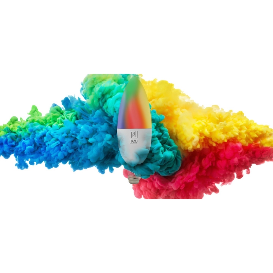 Immax NEO 07716L - LED RGB+CCT Stmívatelná žárovka E14/5,5W/230V 2700K Wi-Fi Tuya