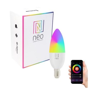 Immax NEO 07716L - LED RGB Stmívatelná žárovka E14/5,5W/230V 2700K Wi-Fi Tuya