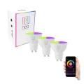 Immax NEO 07724C - SADA 3x LED RGB+CCT Stmívatelná žárovka GU10/4,8W/230V 2700K Wi-Fi Tuya