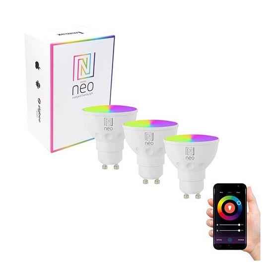 Immax NEO 07724C - SADA 3x LED RGB+CCT Stmívatelná žárovka GU10/4,8W/230V 2700K Wi-Fi Tuya