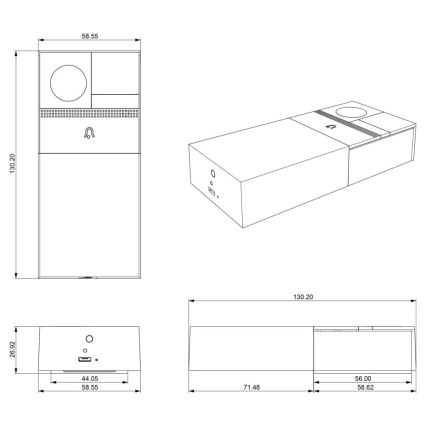 Immax NEO 07728L - Video zvonek NEO LITE Smart Wi-Fi Tuya IP54