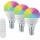 Immax NEO 07745CDO - SADA 3x LED RGB+CCT Stmívatelná žárovka E14/6W/230V Wi-Fi + dálkové ovládání