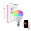 Immax NEO 07745L - LED RGB+CCT Stmívatelná žárovka E14/6W/230V 2700-6500K Wi-Fi Tuya