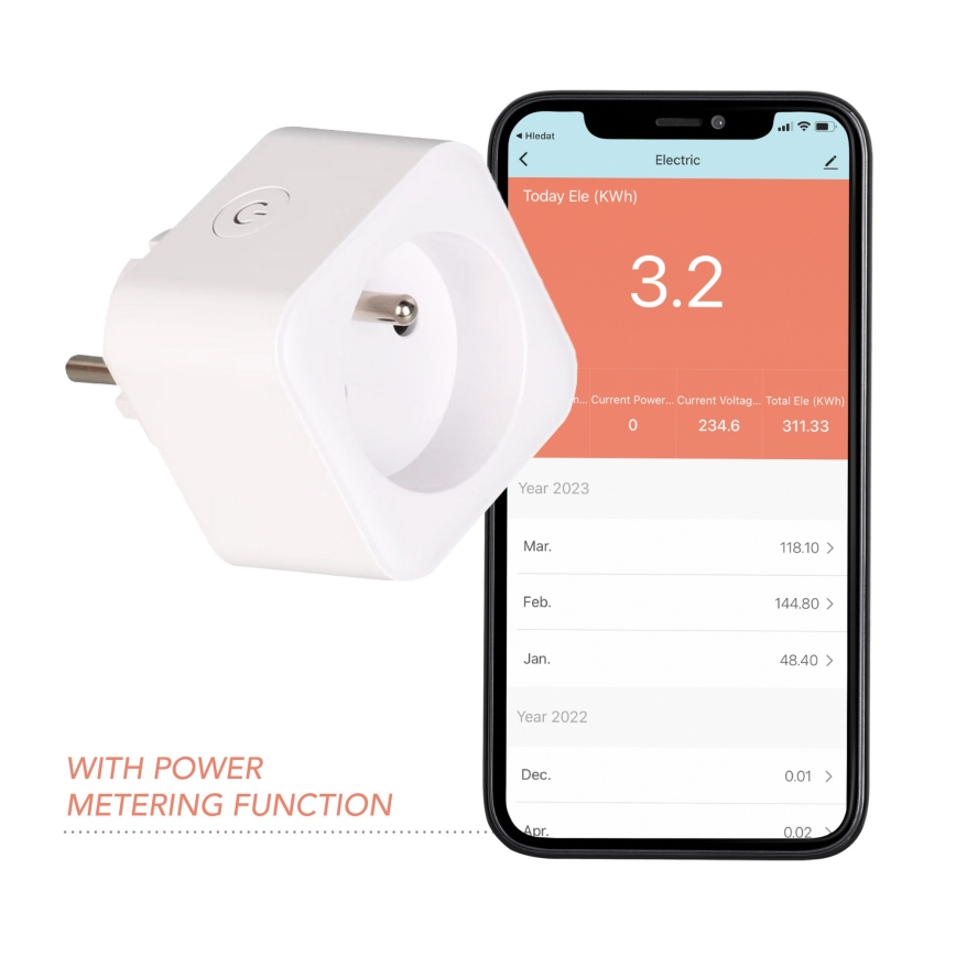Immax NEO 07762L - Chytrá zásuvka NEO LITE 3680W/230V/16A Wi-Fi Tuya
