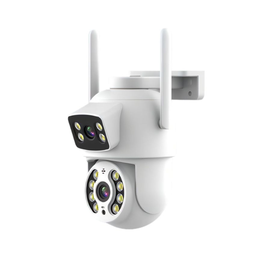 Immax NEO 07783L - Chytrá venkovní kamera se senzorem DOUBLE 355° P/T 2x2MP IP65 Wi-Fi Tuya