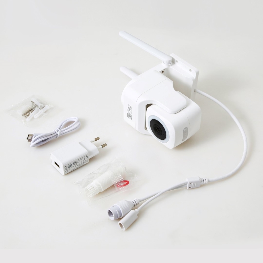 Immax NEO 07793L - Chytrá venkovní kamera se senzorem CUBE 4MP 5V IP65 Wi-Fi Tuya