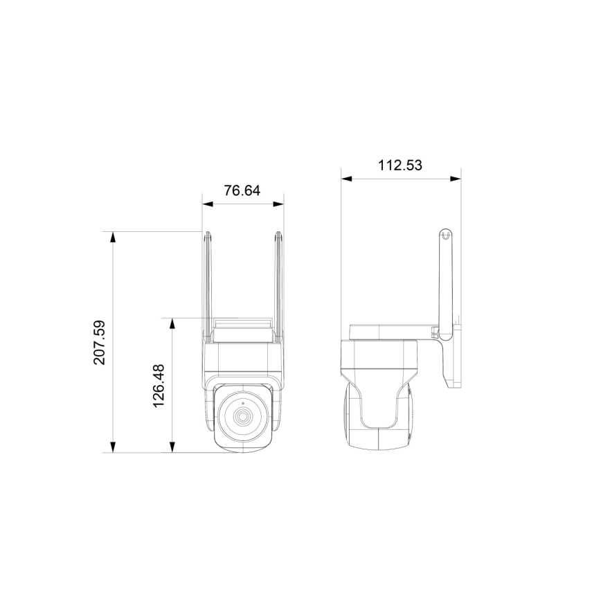 Immax NEO 07793L - Chytrá venkovní kamera se senzorem CUBE 4MP 5V IP65 Wi-Fi Tuya