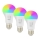 Immax NEO 07794CDO - SADA 3x LED RGB+CCT Stmívatelná žárovka E27/14W/230V 2700K-6500K Tuya Wi-Fi + dálkové ovládání