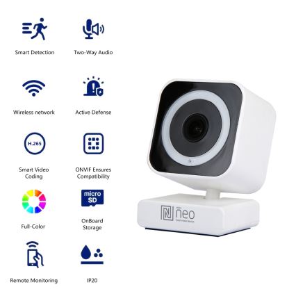 Immax NEO 07796L-Chytrá vnitřní kamera se senzorem LITTLE CUBE 3MP 5V Wi-Fi Tuya