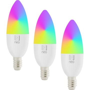 Immax NEO 07808C - SADA 3x LED RGB+CCT Stmívatelná žárovka E14/4,8W/230V