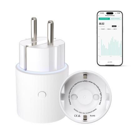 Immax NEO 07813L - Chytrá zásuvka F 3500W Wi-Fi