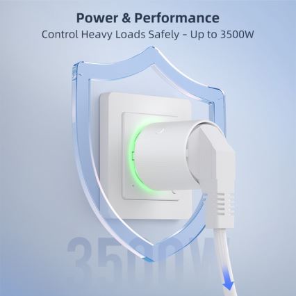 Immax NEO 07813L - Chytrá zásuvka F 3500W Wi-Fi
