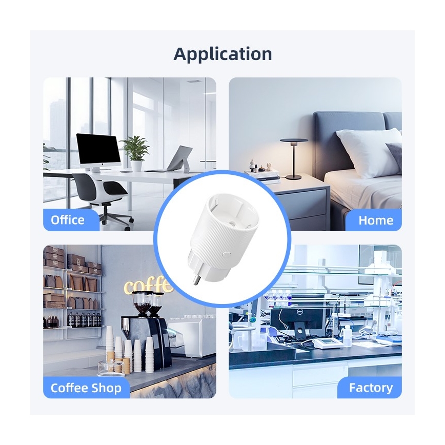 Immax NEO 07813L - Chytrá zásuvka F 3500W Wi-Fi