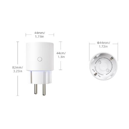 Immax NEO 07813L - Chytrá zásuvka F 3500W Wi-Fi