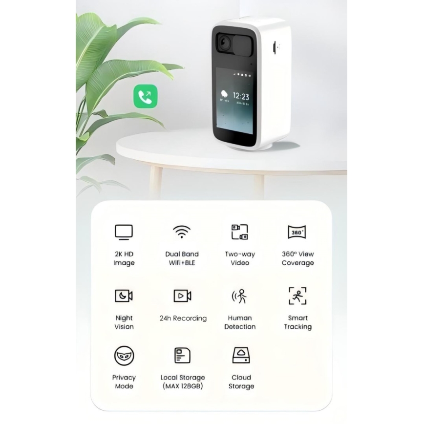 Immax NEO 07814L - Chytrá vnitřní kamera se senzorem 4 MP 5V Wi-Fi