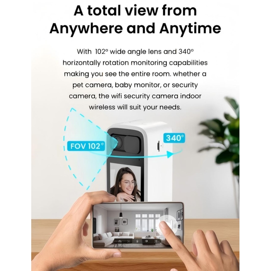 Immax NEO 07814L - Chytrá vnitřní kamera se senzorem 4 MP 5V Wi-Fi