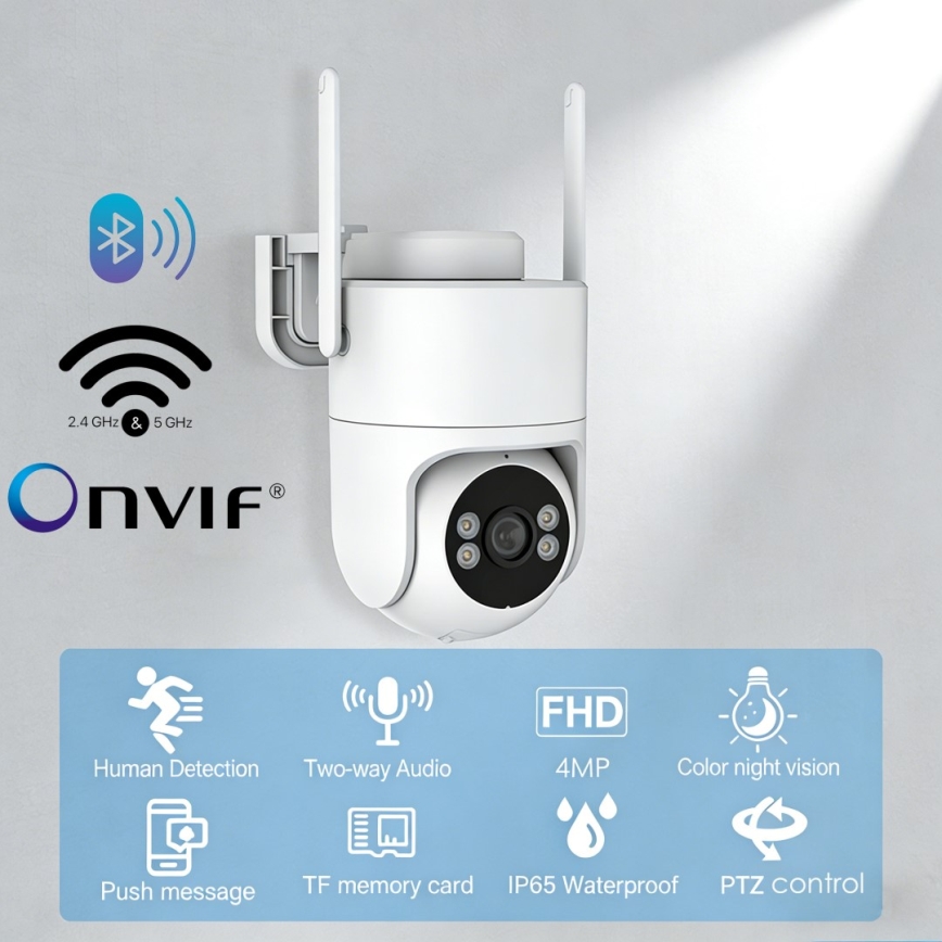 Immax NEO 07819L - Chytrá venkovní kamera se senzorem 4 MP 5V IP65 Wi-FI