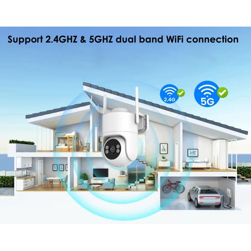 Immax NEO 07819L - Chytrá venkovní kamera se senzorem 4 MP 5V IP65 Wi-FI