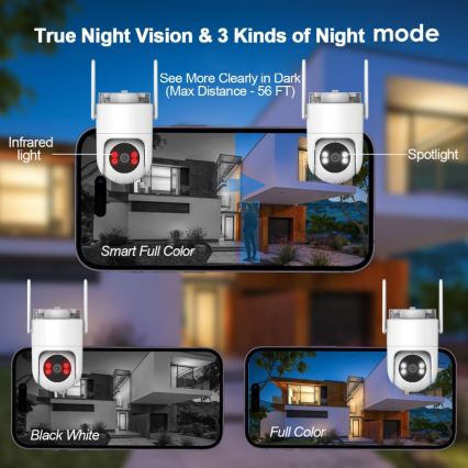 Immax NEO 07819L - Chytrá venkovní kamera se senzorem 4 MP 5V IP65 Wi-FI