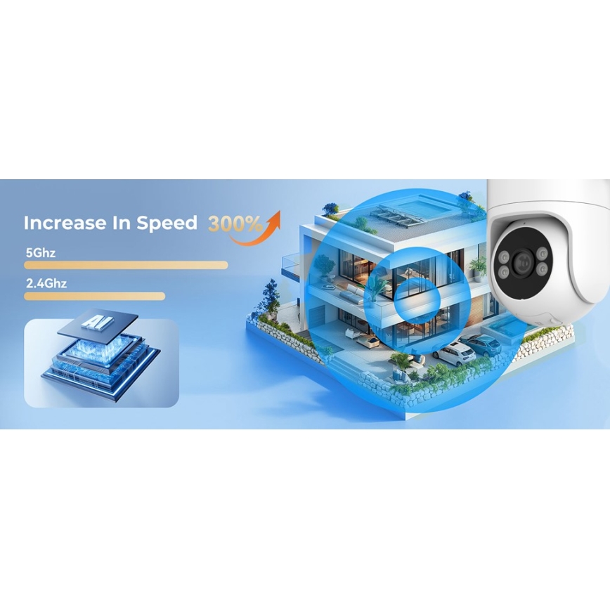 Immax NEO 07819L - Chytrá venkovní kamera se senzorem 4 MP 5V IP65 Wi-FI