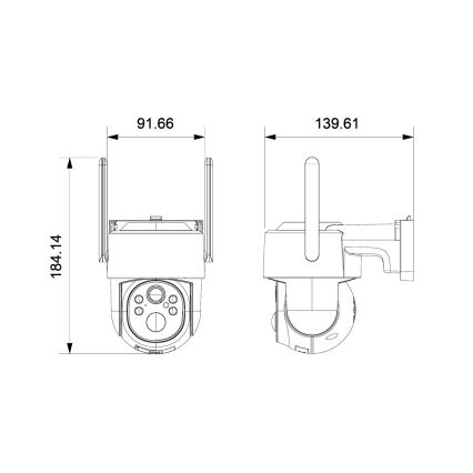 Immax NEO 07820L - Chytrá venkovní solární kamera se senzorem 6000 mAh IP65