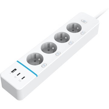 Immax NEO 07821L - Prodlužovací kabel NEO LITE Smart 4AC+1xUSB+2xUSB C Wi-Fi