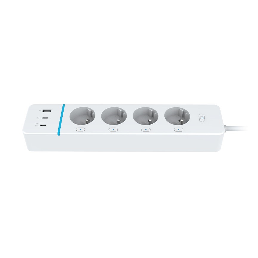 Immax NEO 07821L - Prodlužovací kabel NEO LITE Smart 4AC+1xUSB+2xUSB C Wi-Fi