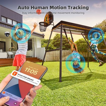 Immax NEO 07825L - Chytrá venk kamera se senzorem DOME 5MP 230V IP66 TUYA Wi-Fi