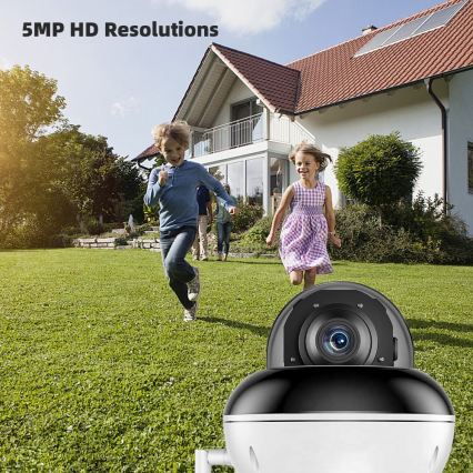 Immax NEO 07825L - Chytrá venk kamera se senzorem DOME 5MP 230V IP66 TUYA Wi-Fi