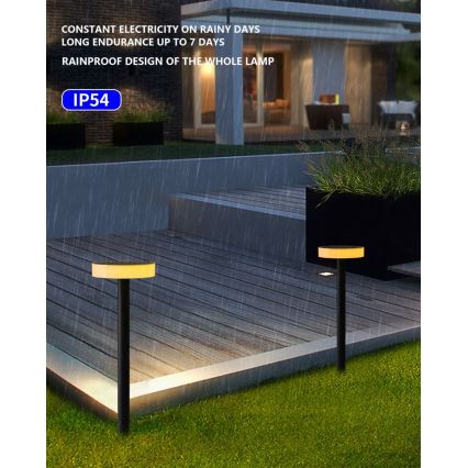 Immax NEO 07910L - LED RGB Stmívatelné solární svítidlo se senzorem NEO LITE LED/1W/5V kulatý IP54 Tuya 1300 mAh