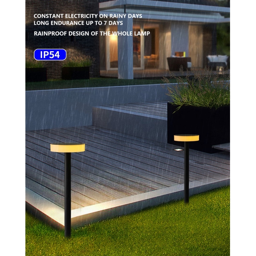 Immax NEO 07910L - LED RGB Stmívatelné solární svítidlo se senzorem NEO LITE LED/1W/5V kulatý IP54 Tuya 1300 mAh