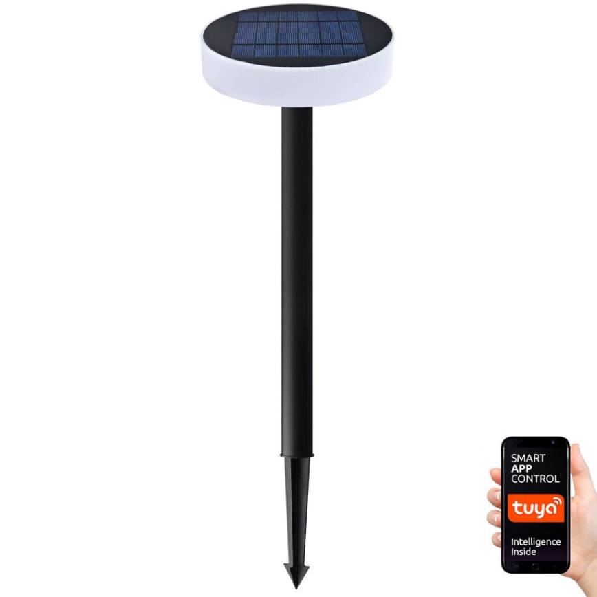 Immax NEO 07910L - LED RGB Stmívatelné solární svítidlo se senzorem NEO LITE LED/1W/5V kulatý IP54 Tuya 1300 mAh