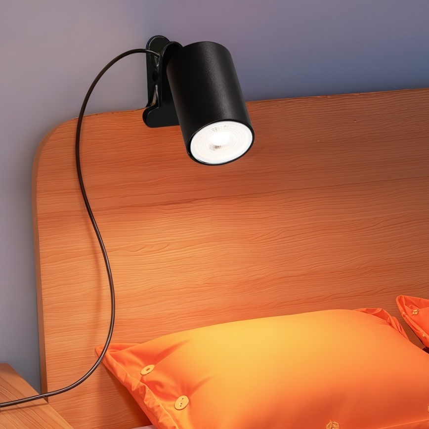 Immax NEO 08291L - Lampa s klipem PUNTO 1xGU10/9W/230V černá