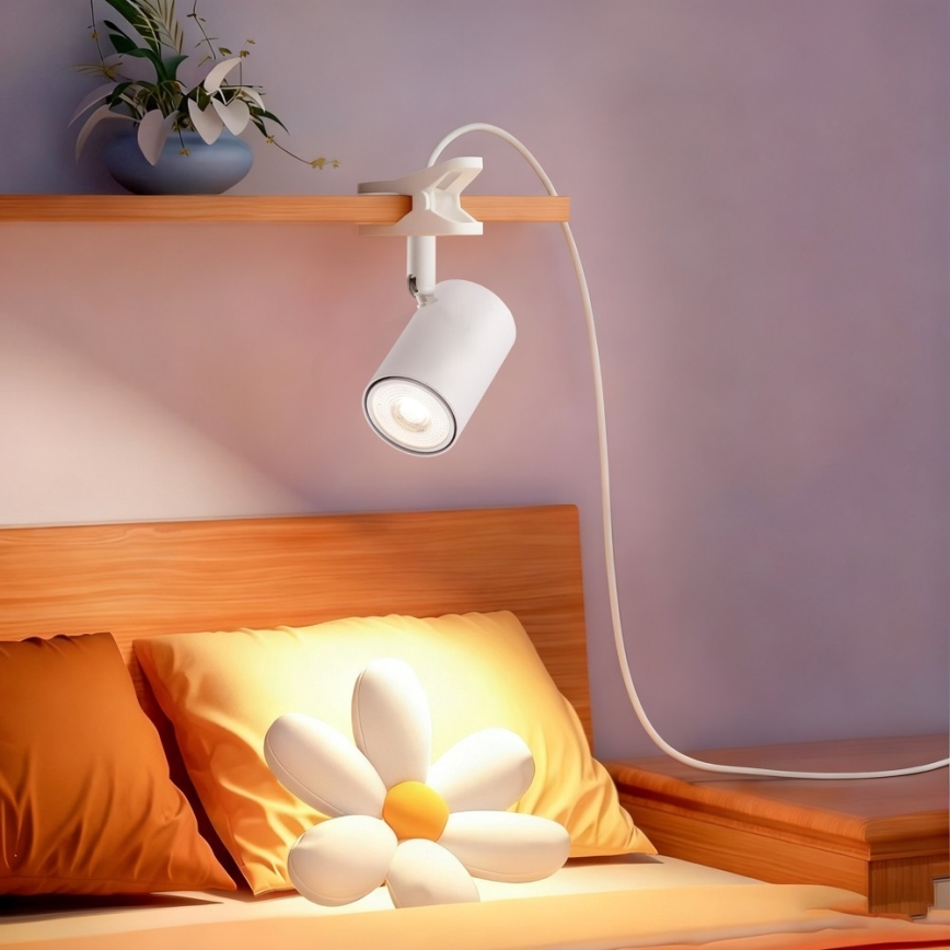 Immax NEO 08292L - Lampa s klipem PUNTO 1xGU10/9W/230V bílá