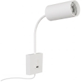 Immax NEO 08296L - Nástěnná lampa s USB PUNTO 1xGU10/9W/230V bílá