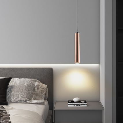 Immax NEO 08306L - Lustr na lanku PUNTO 1xGU10/9W/230V rose gold