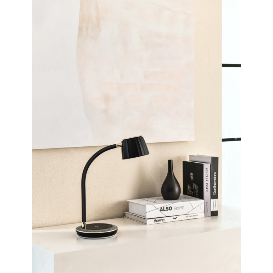 Immax NEO 08996L - LED Stmívatelná stolní lampa s bezdrátovým nabíjením PERLA LED/1,5W + LED/6W/230V 3800-4300K