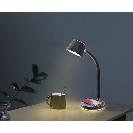 Immax NEO 08996L - LED Stmívatelná stolní lampa s bezdrátovým nabíjením PERLA LED/1,5W + LED/6W/230V 3800-4300K
