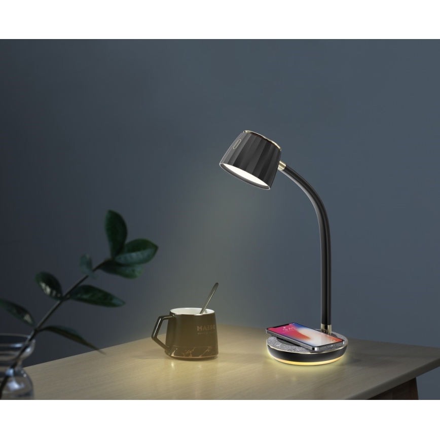 Immax NEO 08996L - LED Stmívatelná stolní lampa s bezdrátovým nabíjením PERLA LED/1,5W + LED/6W/230V 3800-4300K