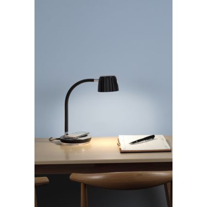 Immax NEO 08996L - LED Stmívatelná stolní lampa s bezdrátovým nabíjením PERLA LED/1,5W + LED/6W/230V 3800-4300K
