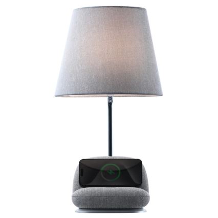 Immax NEO 09109L - LED Stmávatelná stolní lampa s bezdrátovým nabíjením Qi SOFA LED/6W/230V šedá