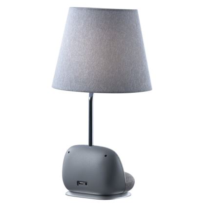 Immax NEO 09109L - LED Stmávatelná stolní lampa s bezdrátovým nabíjením Qi SOFA LED/6W/230V šedá